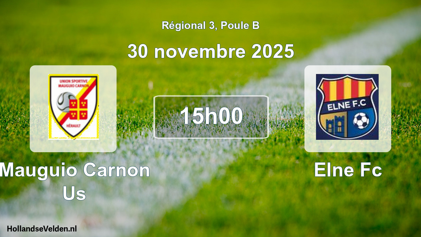 Scheduled Match: Mauguio Carnon Us - Elne Fc (30 November 2025)