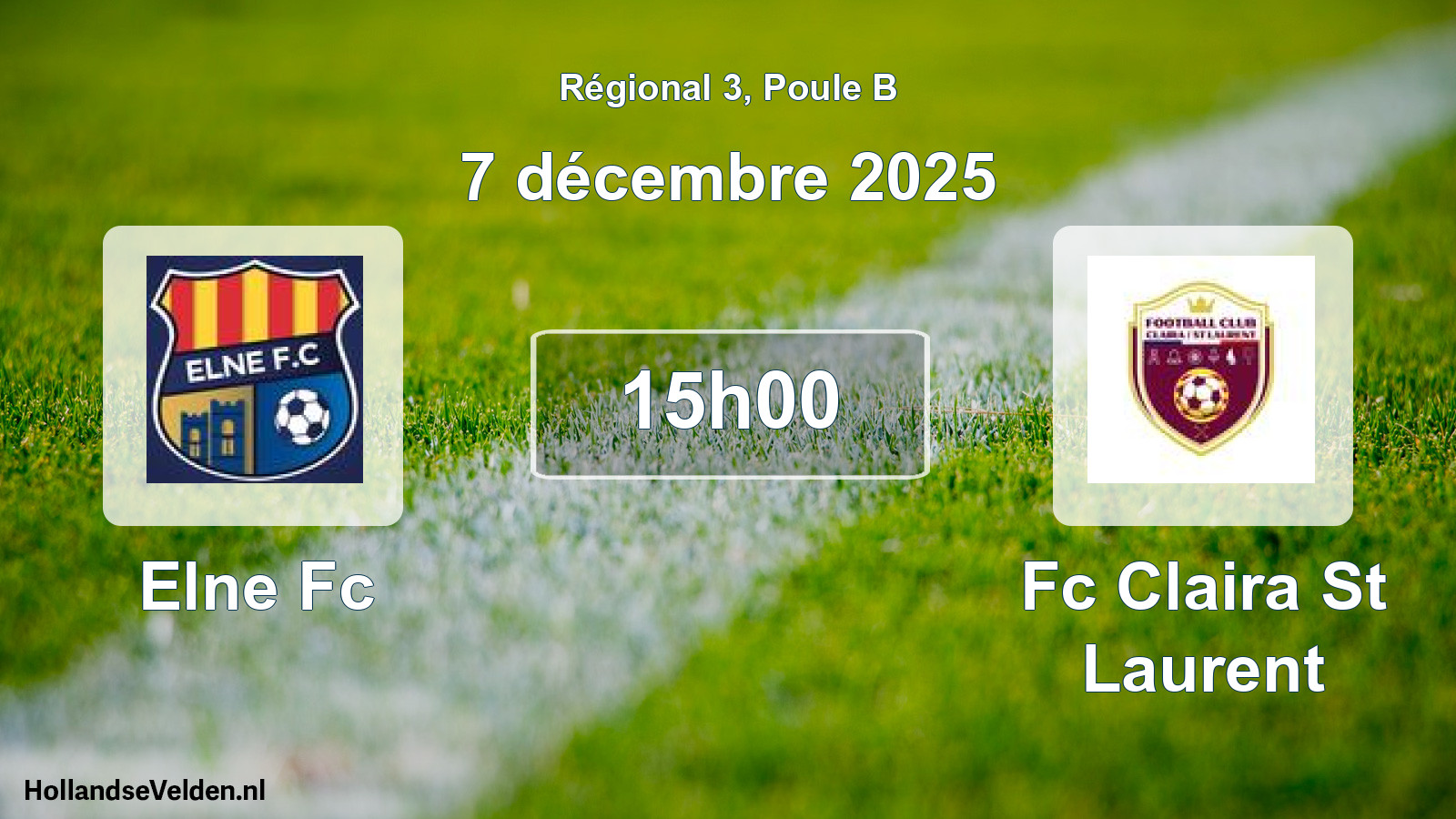 Geplande wedstrijd: Elne Fc - Fc Claira St Laurent (7 décembre 2025)