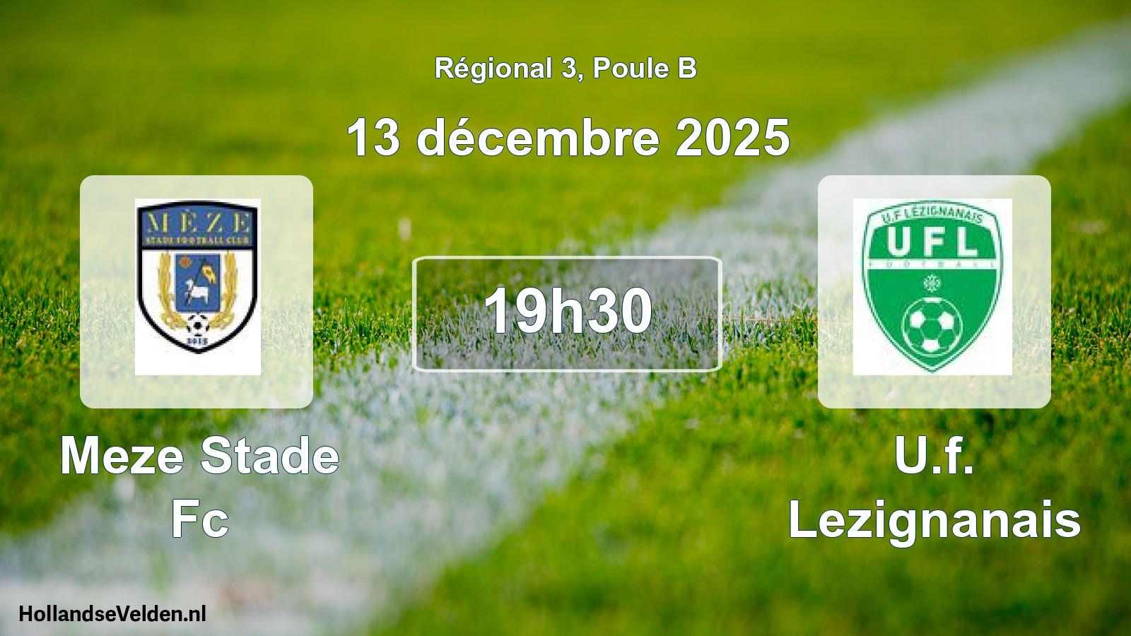 Geplande wedstrijd: Meze Stade Fc - U.f. Lezignanais (13 december 2025)