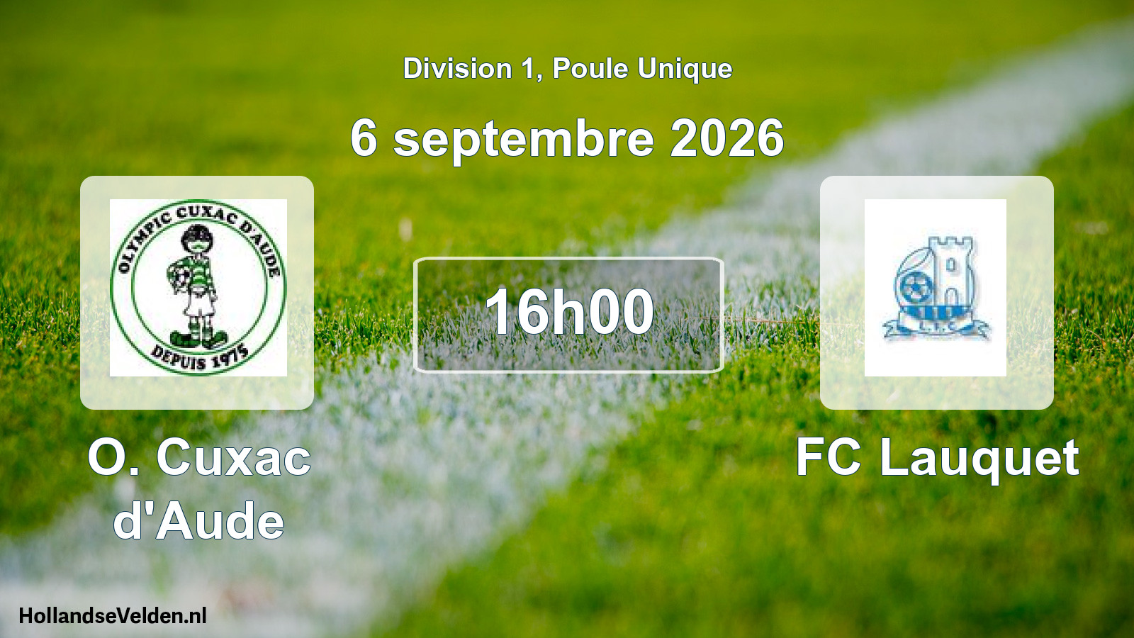 Scheduled Match: O. Cuxac d'Aude - FC Lauquet (6 September 2026)