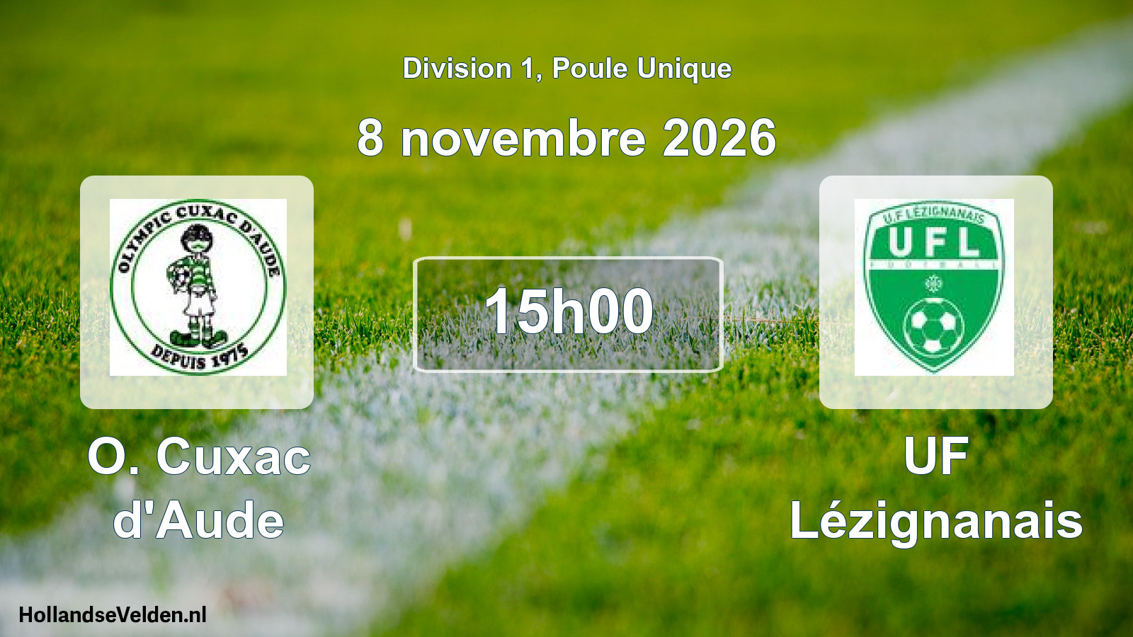 Match programmé: O. Cuxac d'Aude - UF Lézignanais (8 novembre 2026)