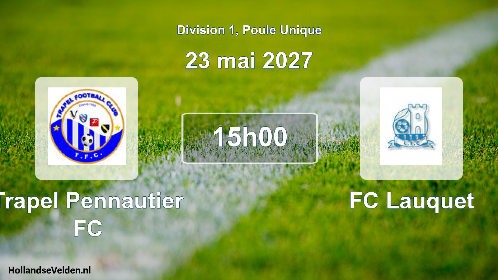 Match programmé: Trapel Pennautier FC - FC Lauquet (23 mai 2027)