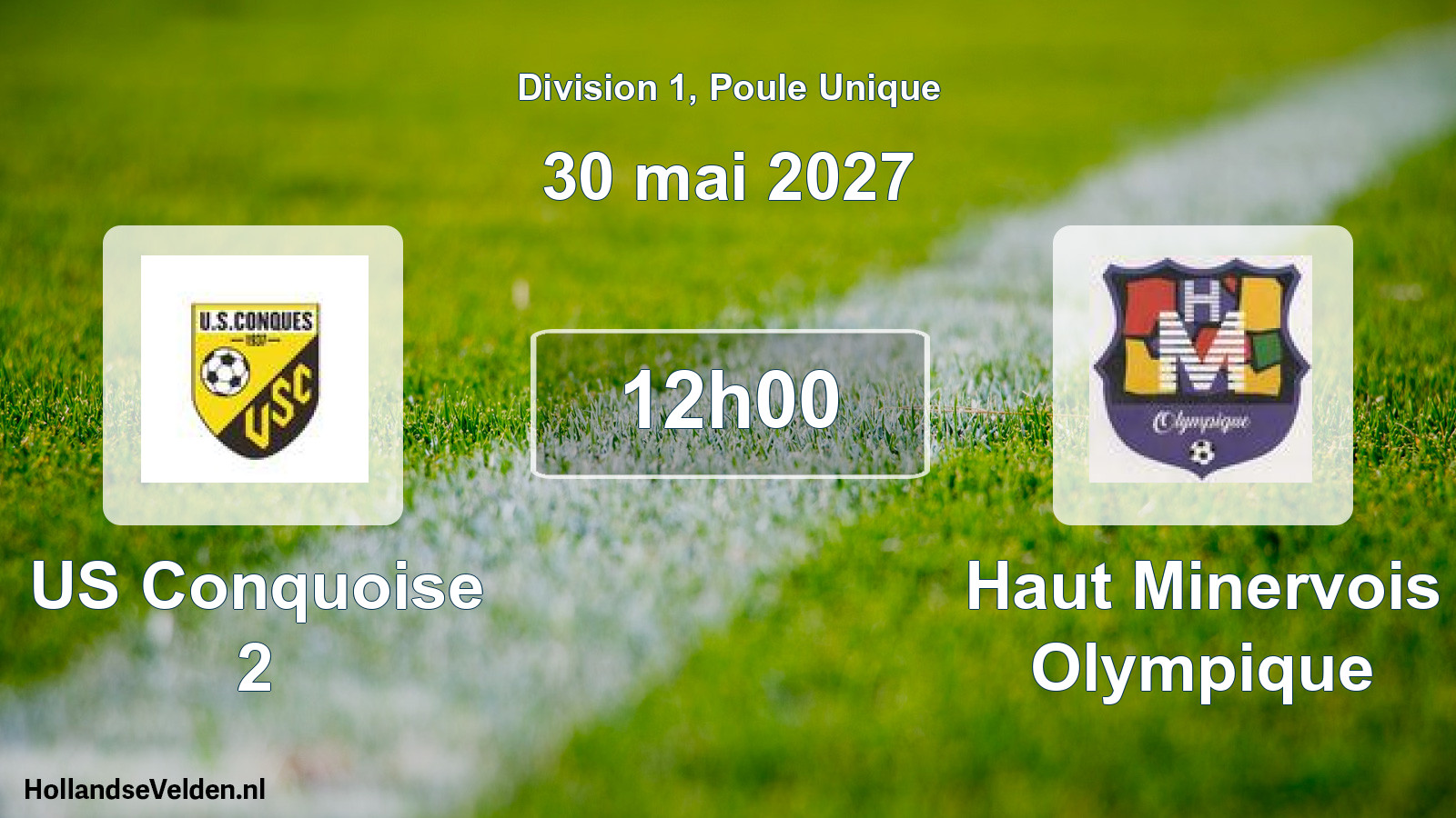 Match programmé: US Conquoise 2 - Haut Minervois Olympique (30 mai 2027)