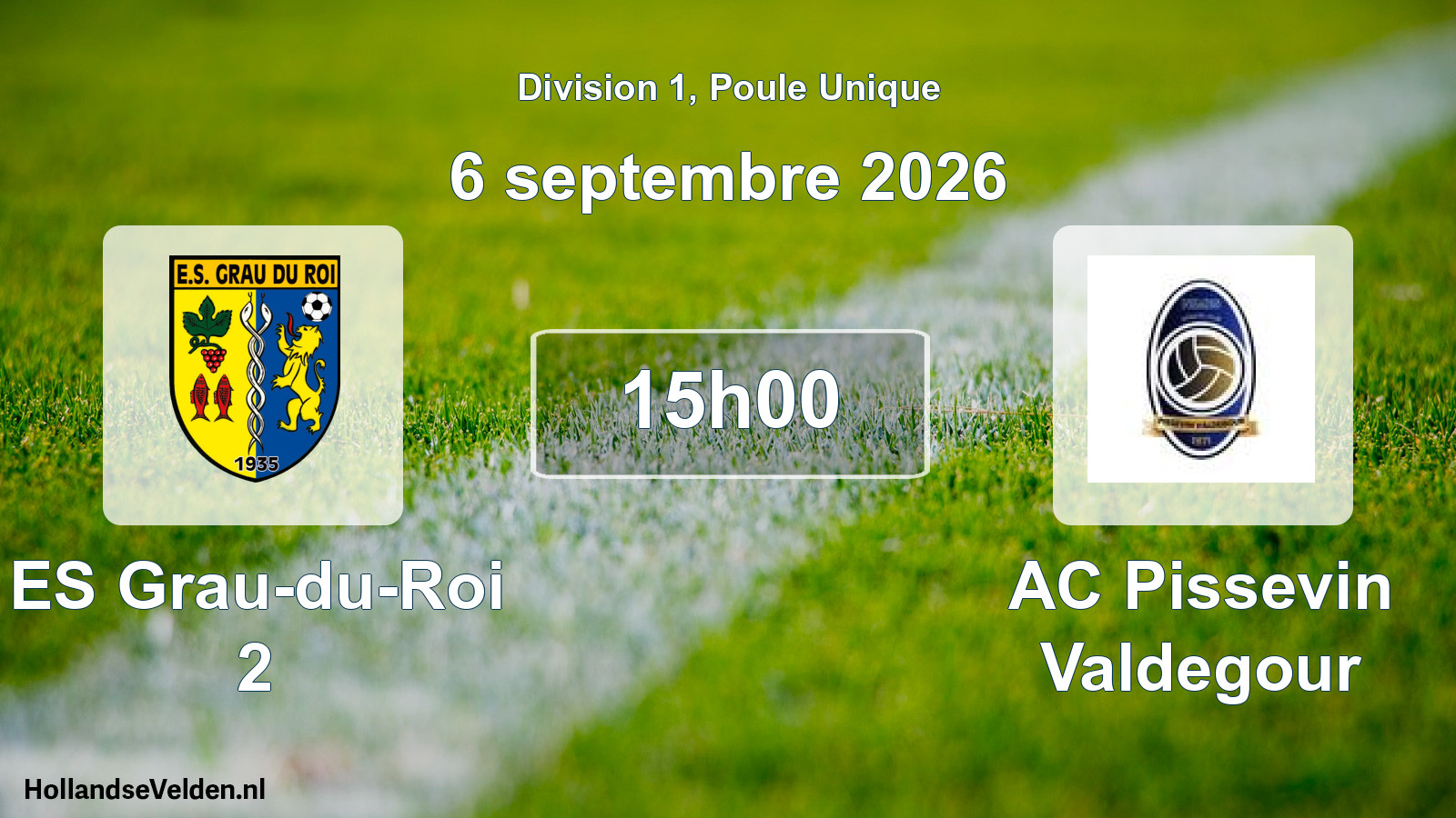 Match programmé: ES Grau-du-Roi 2 - AC Pissevin Valdegour (6 septembre 2026)
