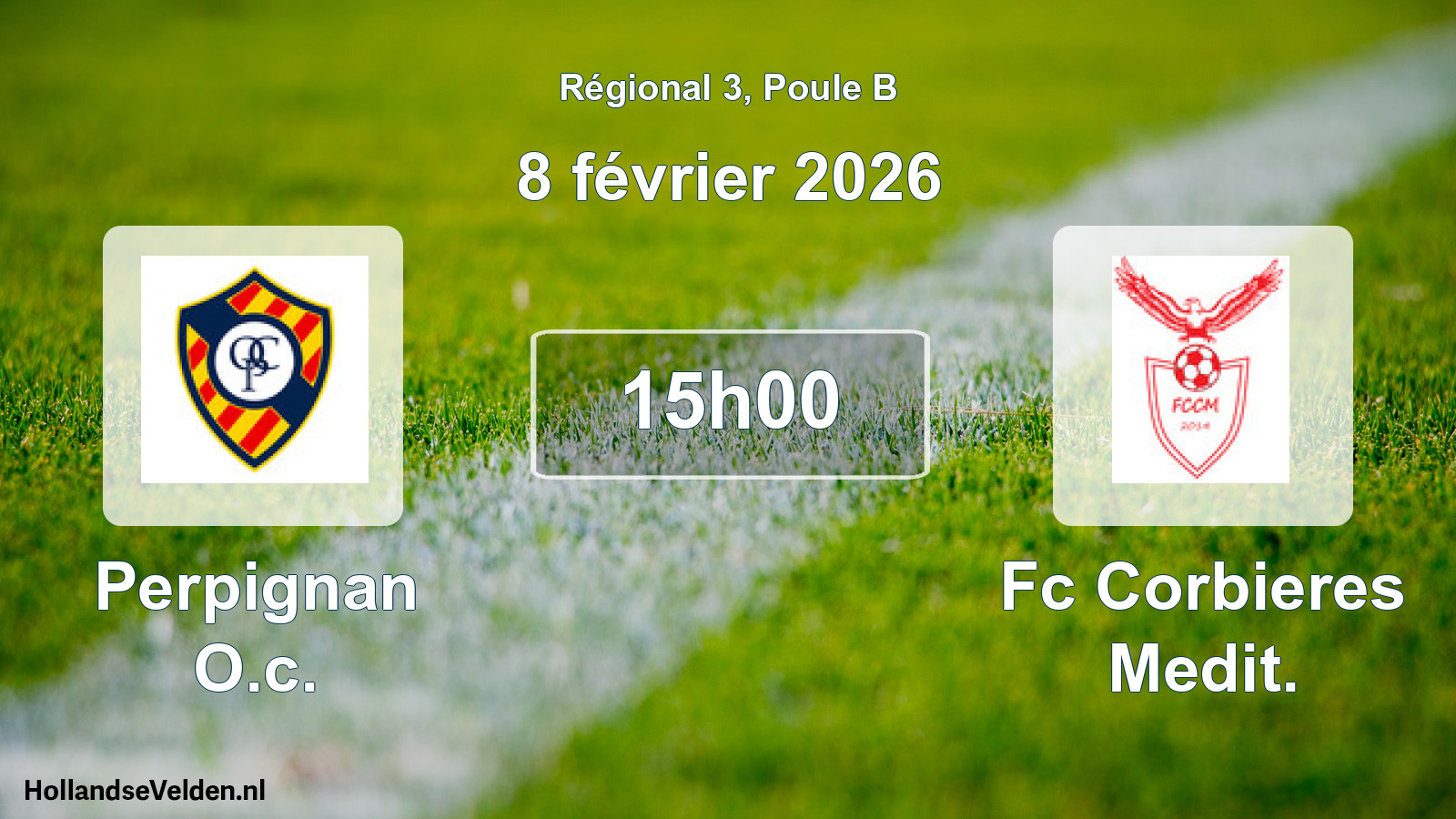Geplande wedstrijd: Perpignan O.c. - Fc Corbieres Medit. (8 février 2026)