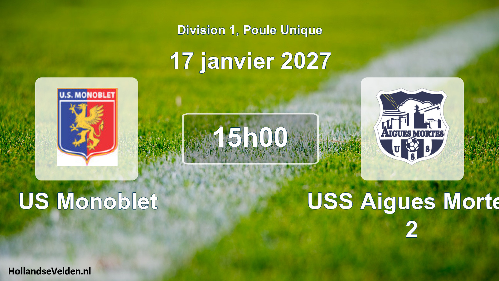 Match programmé: US Monoblet - USS Aigues Mortes 2 (17 janvier 2027)