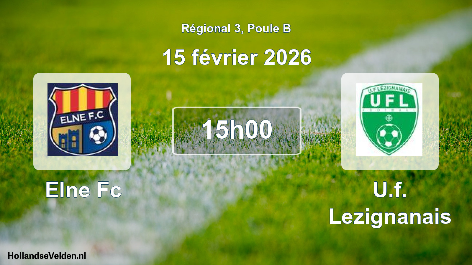 Scheduled Match: Elne Fc - U.f. Lezignanais (15 February 2026)