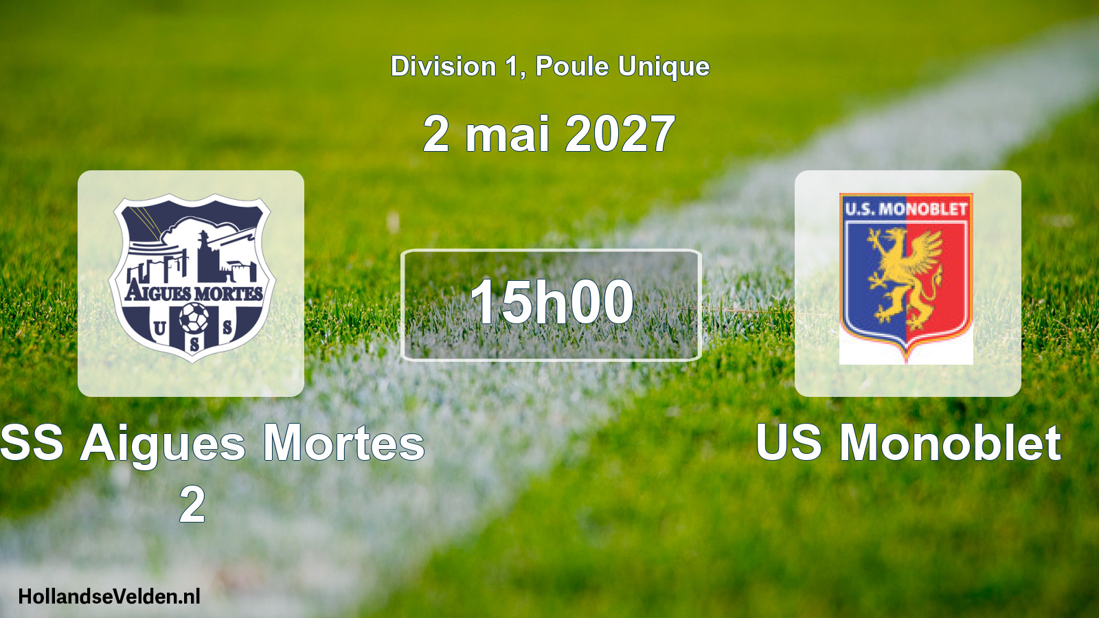 Match programmé: USS Aigues Mortes 2 - US Monoblet (2 mai 2027)