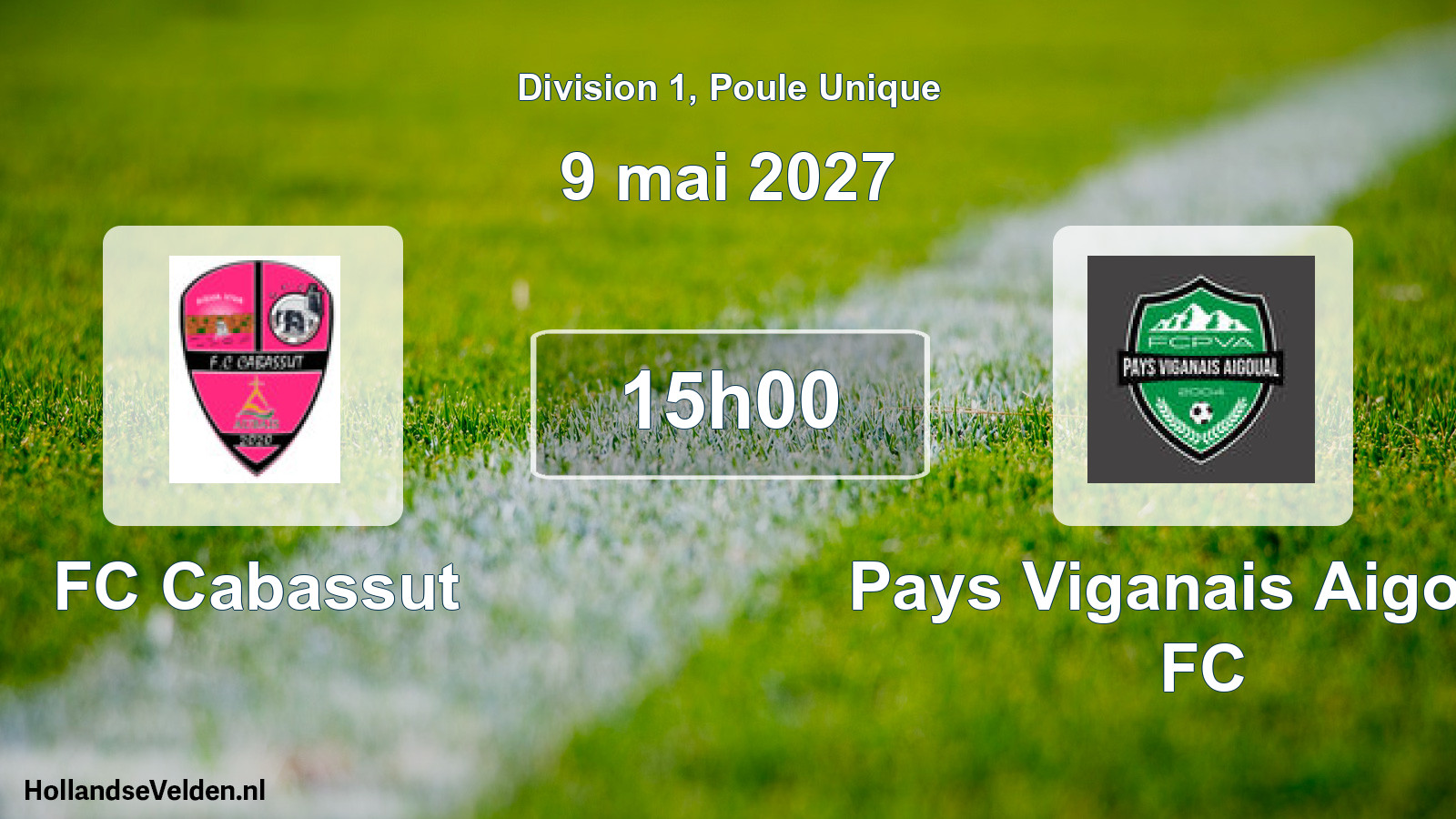 Match programmé: FC Cabassut - Pays Viganais Aigoual FC (9 mai 2027)
