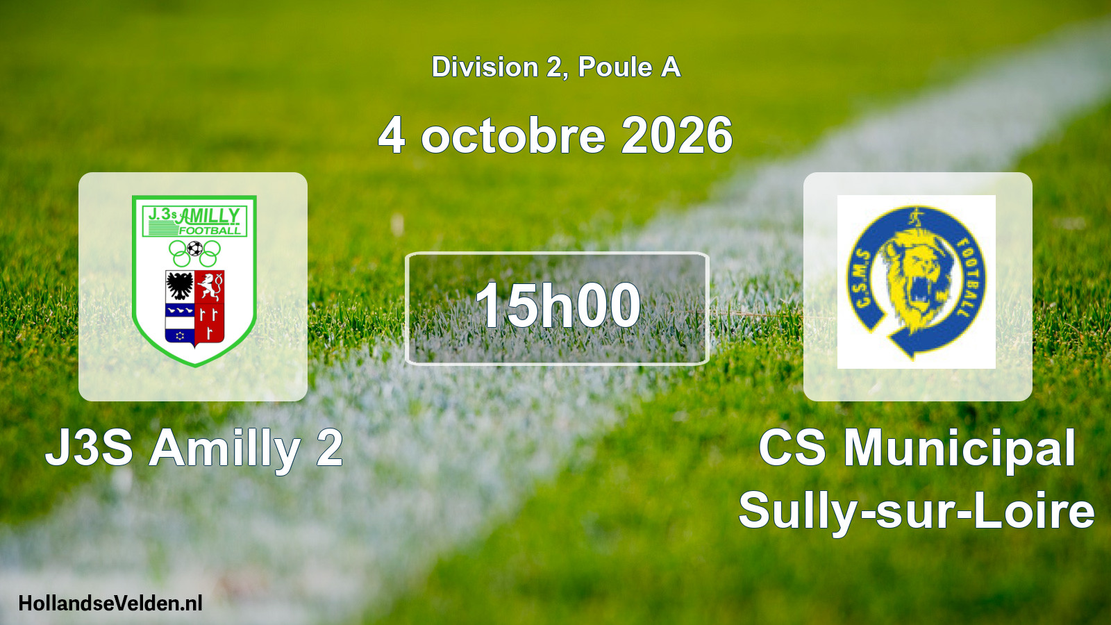 Scheduled Match: J3S Amilly 2 - CS Municipal Sully-sur-Loire (4 October 2026)