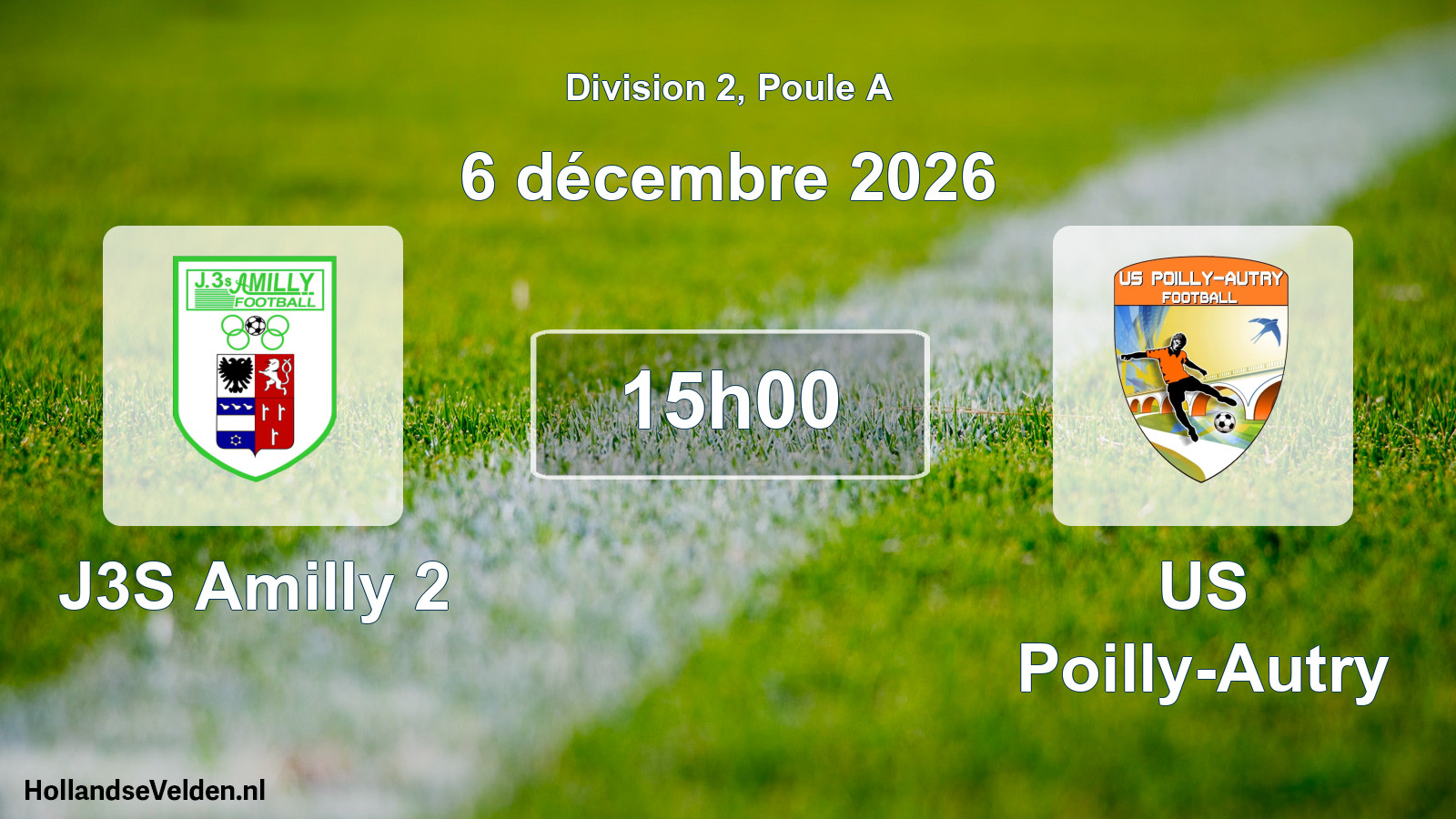 Scheduled Match: J3S Amilly 2 - US Poilly-Autry (6 December 2026)