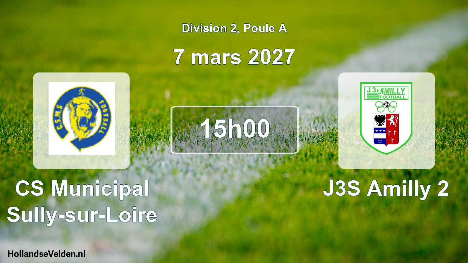 Scheduled Match: CS Municipal Sully-sur-Loire - J3S Amilly 2 (7 March 2027)