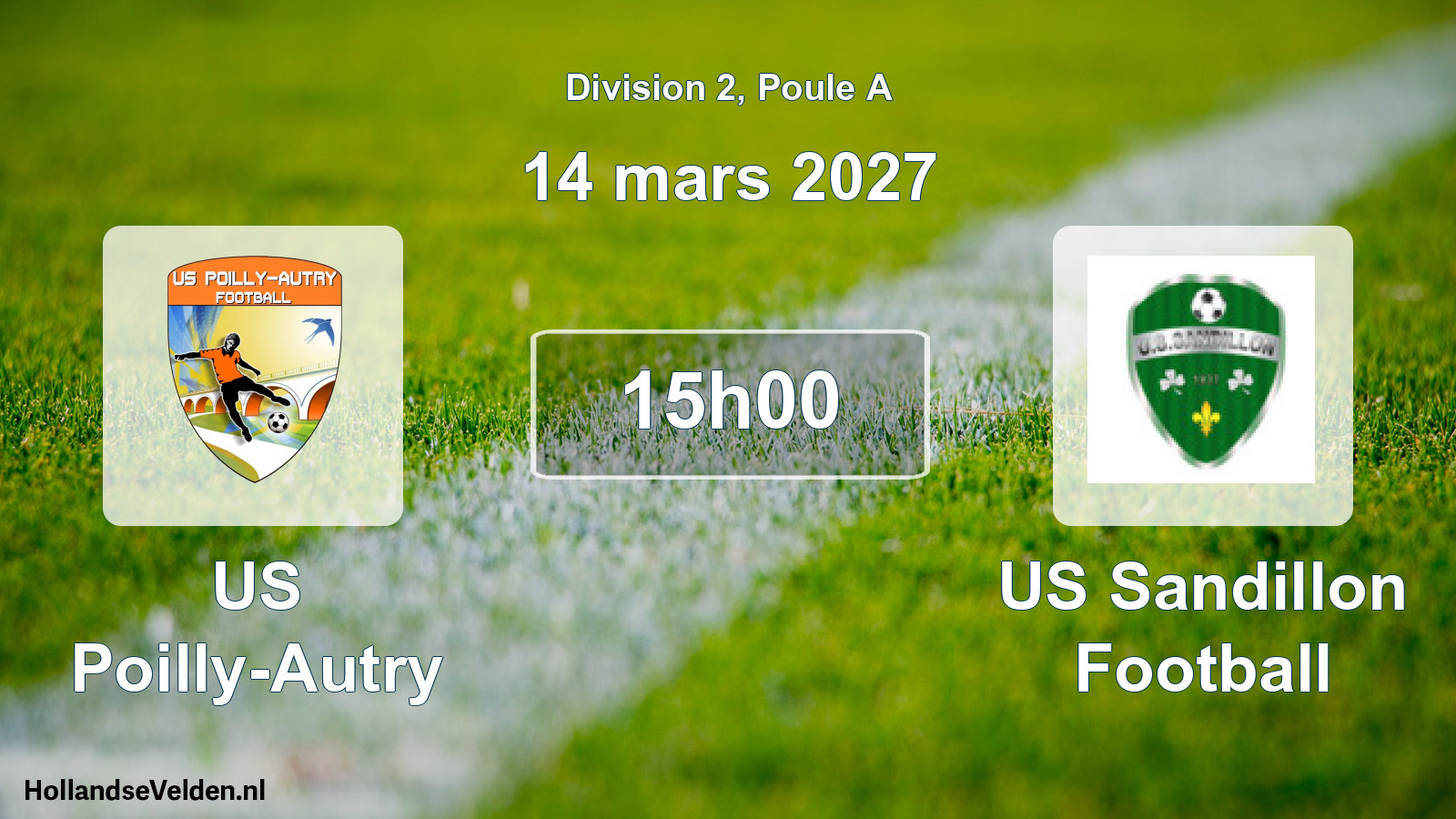 Scheduled Match: US Poilly-Autry - US Sandillon Football (14 March 2027)
