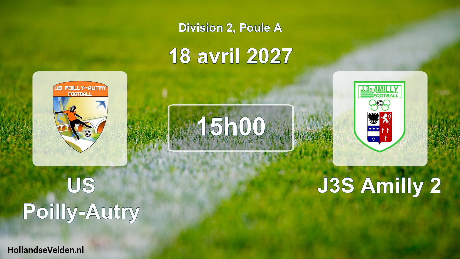 Scheduled Match: US Poilly-Autry - J3S Amilly 2 (18 April 2027)