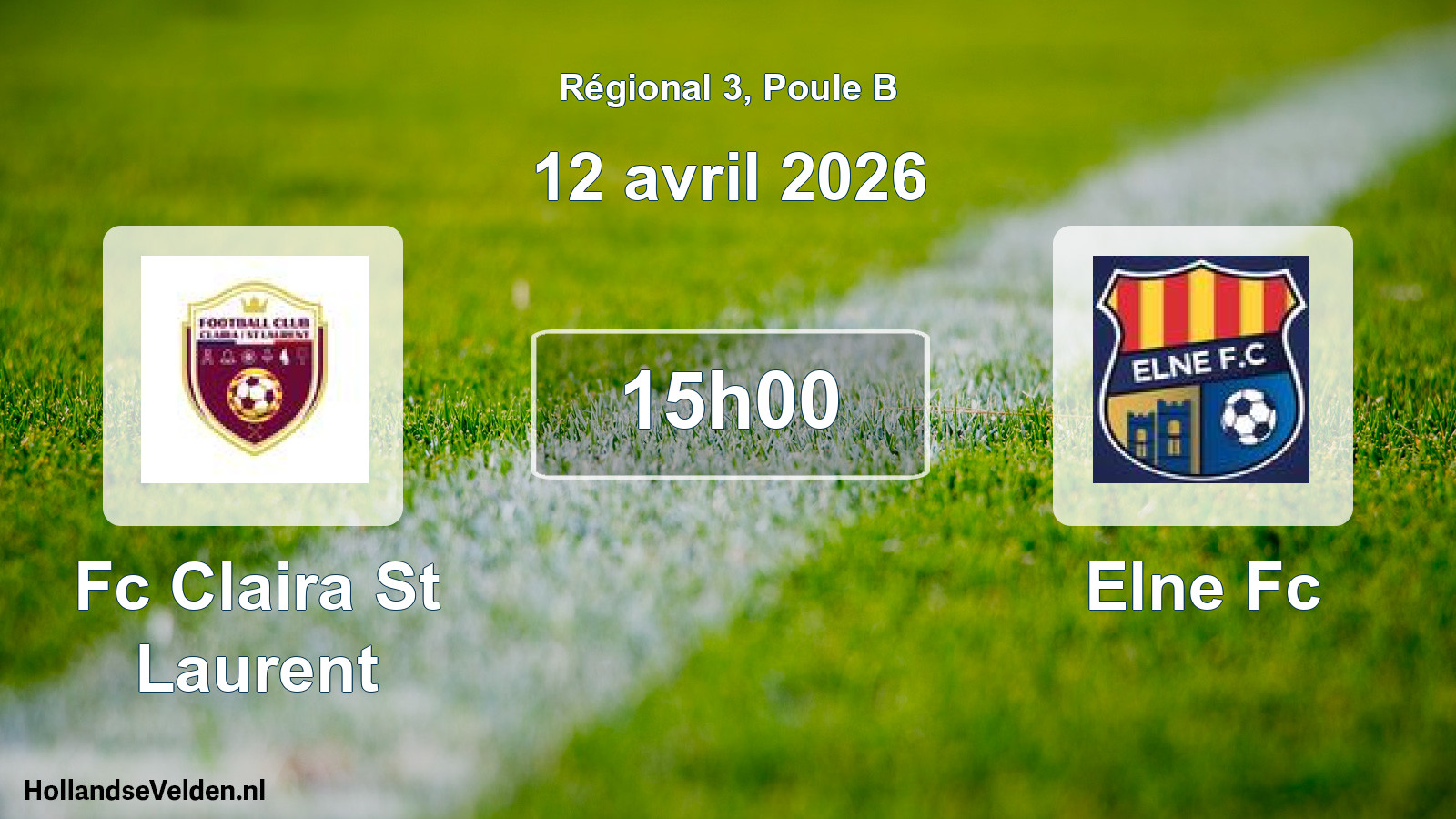 Geplande wedstrijd: Fc Claira St Laurent - Elne Fc (12 april 2026)