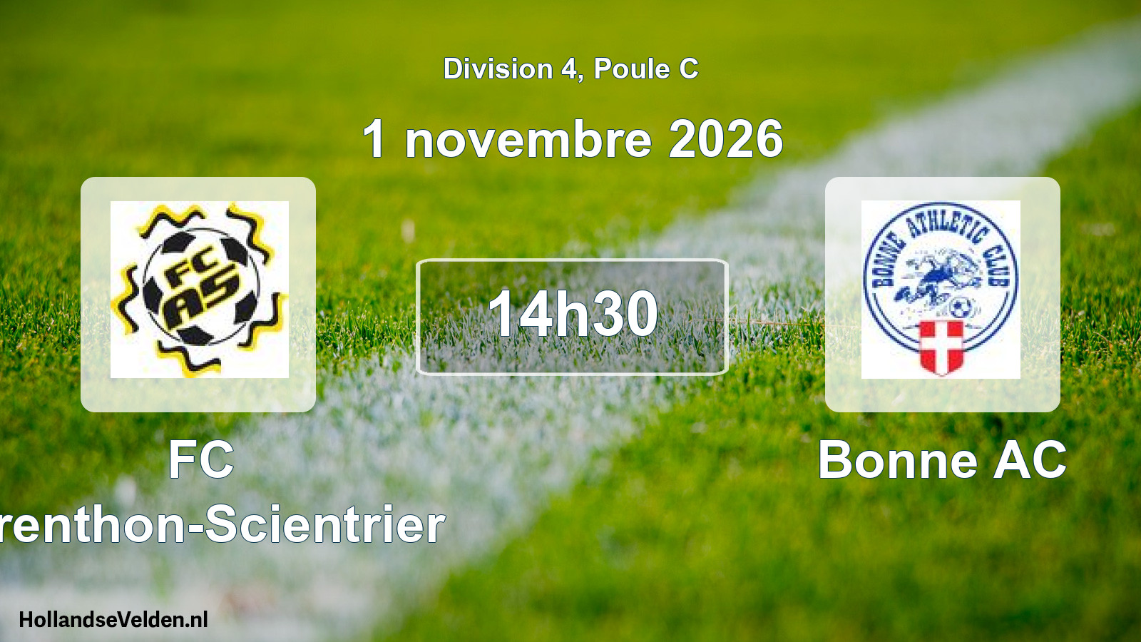 Scheduled Match: FC Arenthon-Scientrier - Bonne AC (1 November 2026)
