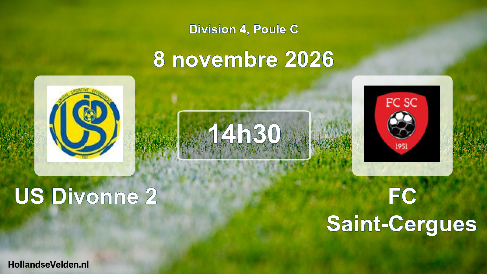 Scheduled Match: US Divonne 2 - FC Saint-Cergues (8 November 2026)