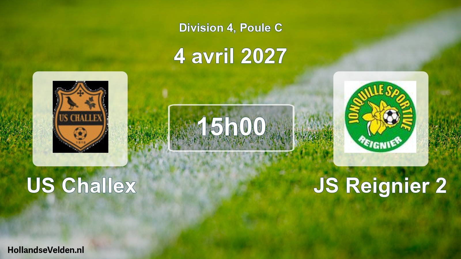 Match programmé: US Challex - JS Reignier 2 (4 avril 2027)