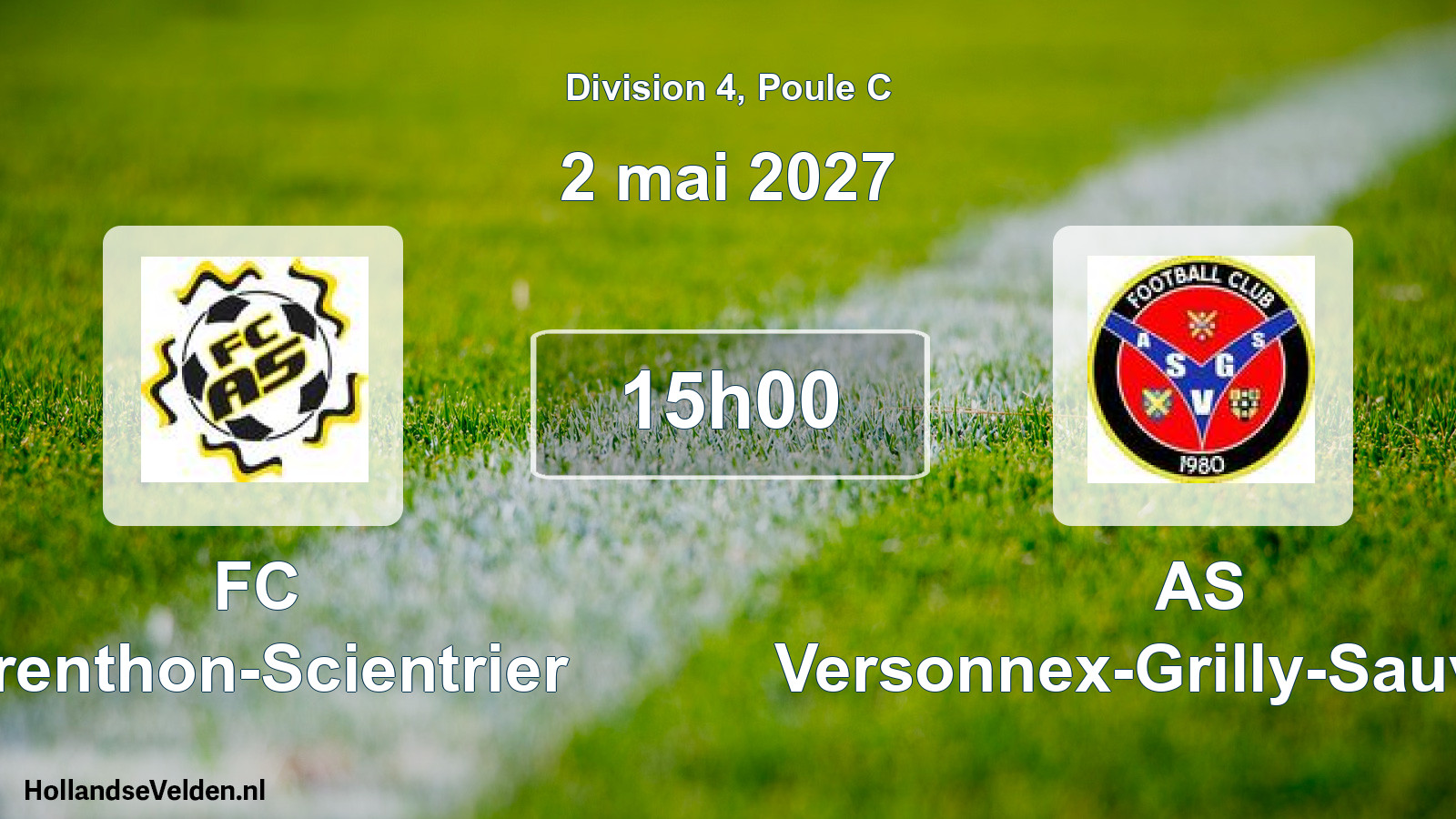 Scheduled Match: FC Arenthon-Scientrier - AS Versonnex-Grilly-Sauverny (2 May 2027)