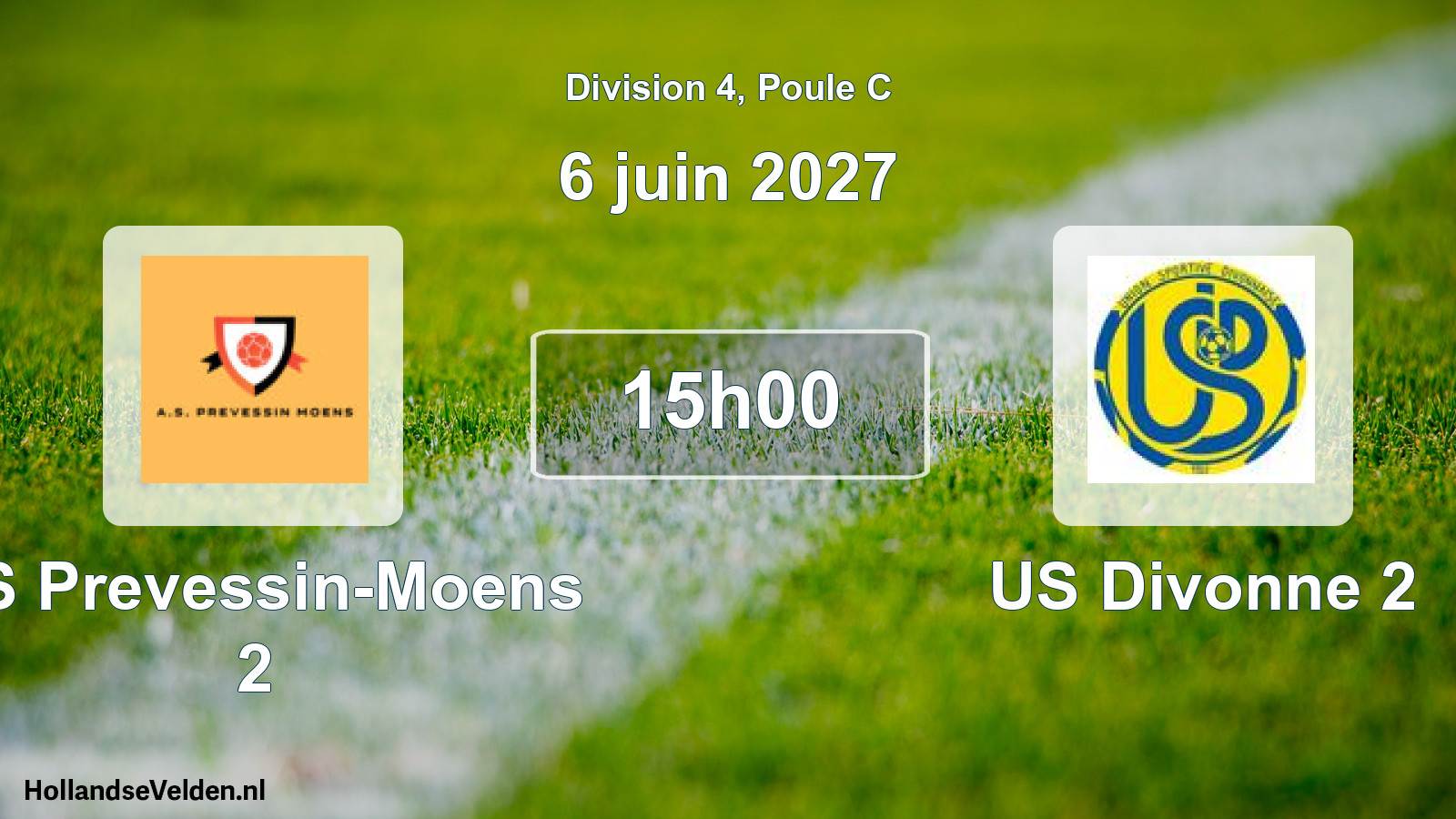 Match programmé: AS Prevessin-Moens 2 - US Divonne 2 (6 juin 2027)