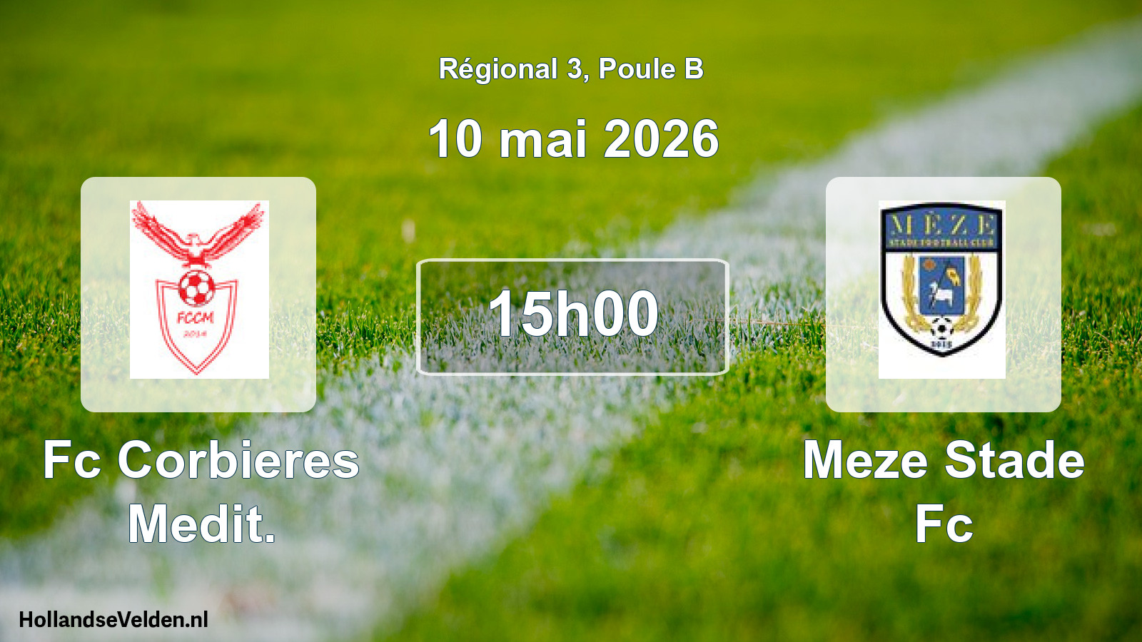 Scheduled Match: Fc Corbieres Medit. - Meze Stade Fc (10 May 2026)