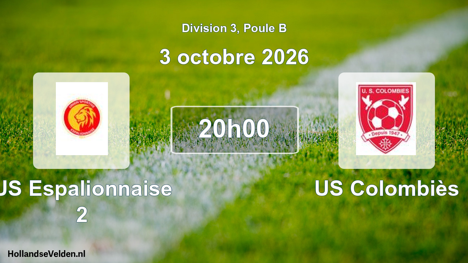 Match programmé: US Espalionnaise 2 - US Colombiès (3 octobre 2026)