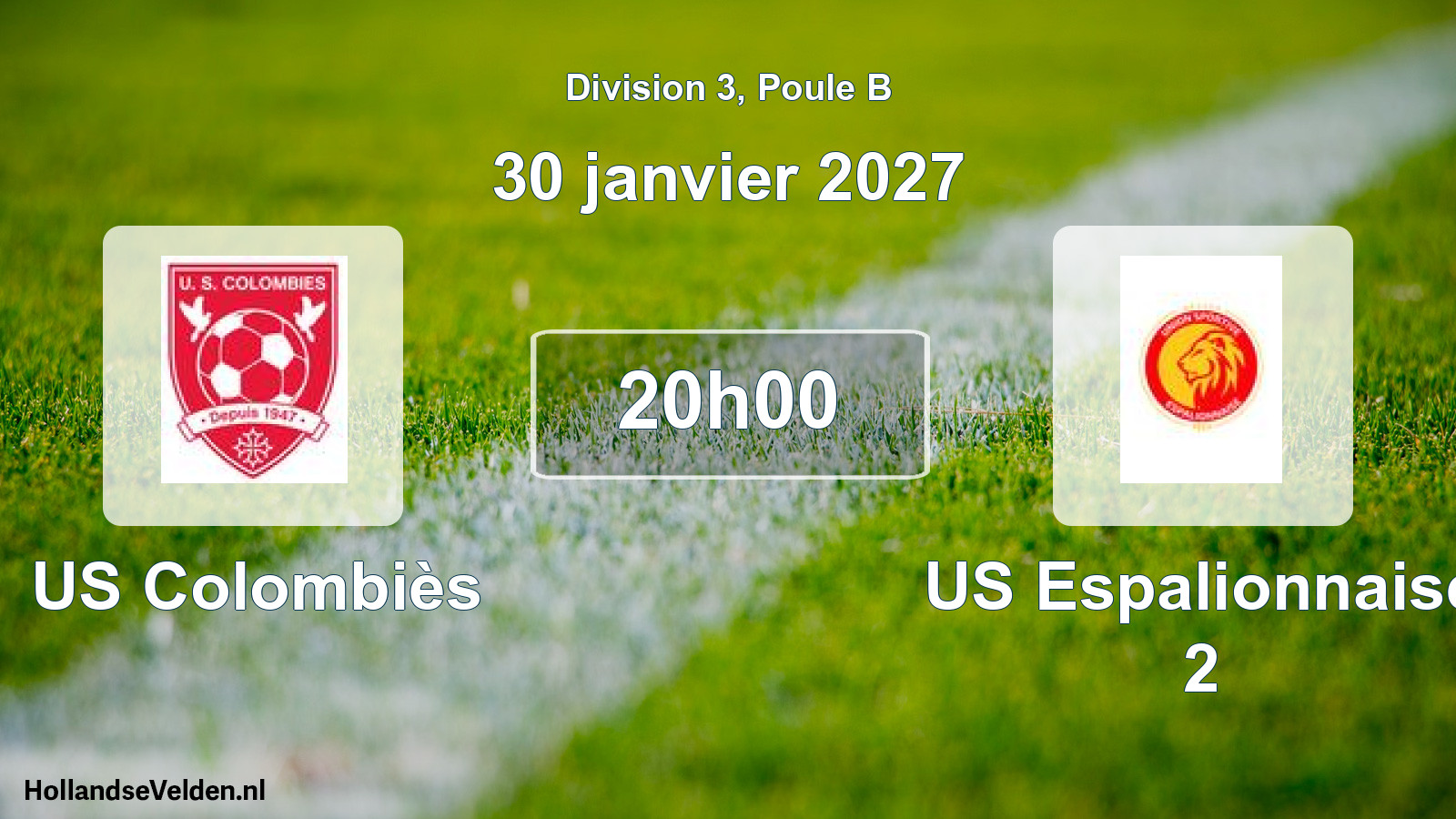 Match programmé: US Colombiès - US Espalionnaise 2 (30 janvier 2027)