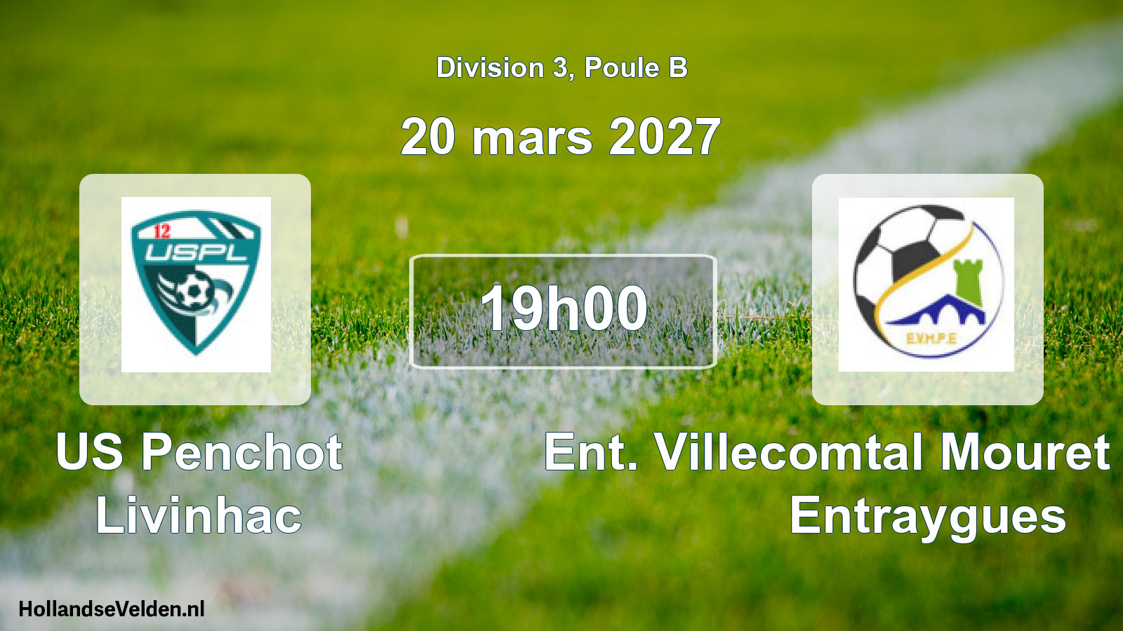 Match programmé: US Penchot Livinhac - Ent. Villecomtal Mouret Pruines Entraygues (20 mars 2027)