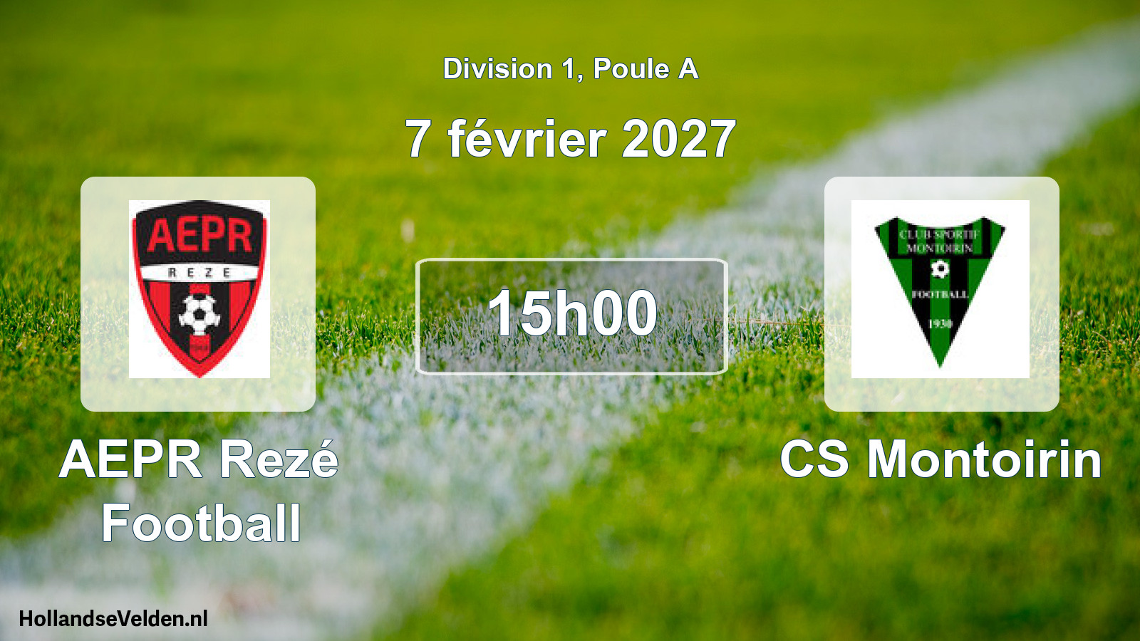 Scheduled Match: AEPR Rezé Football - CS Montoirin (7 February 2027)
