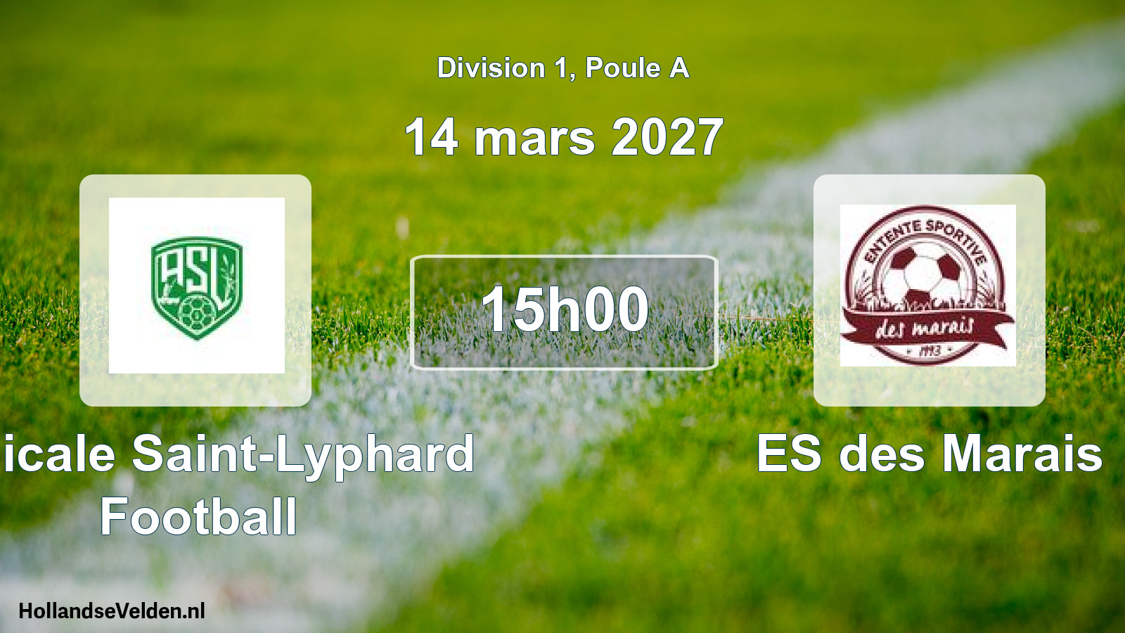 Scheduled Match: Amicale Saint-Lyphard Football - ES des Marais (14 March 2027)