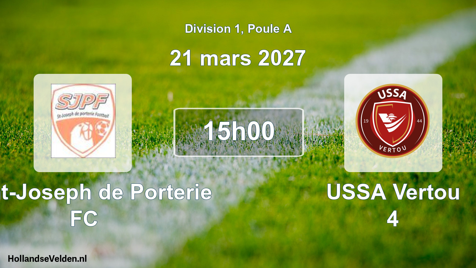 Scheduled Match: Saint-Joseph de Porterie FC - USSA Vertou 4 (21 March 2027)