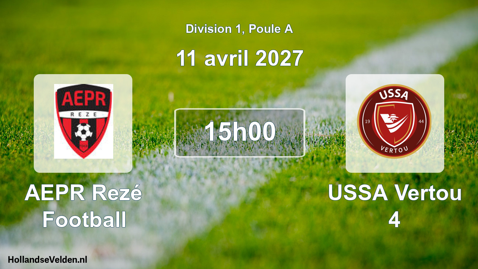 Geplande wedstrijd: AEPR Rezé Football - USSA Vertou 4 (11 april 2027)