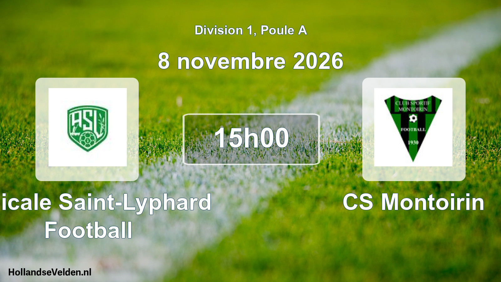 Scheduled Match: Amicale Saint-Lyphard Football - CS Montoirin (8 November 2026)