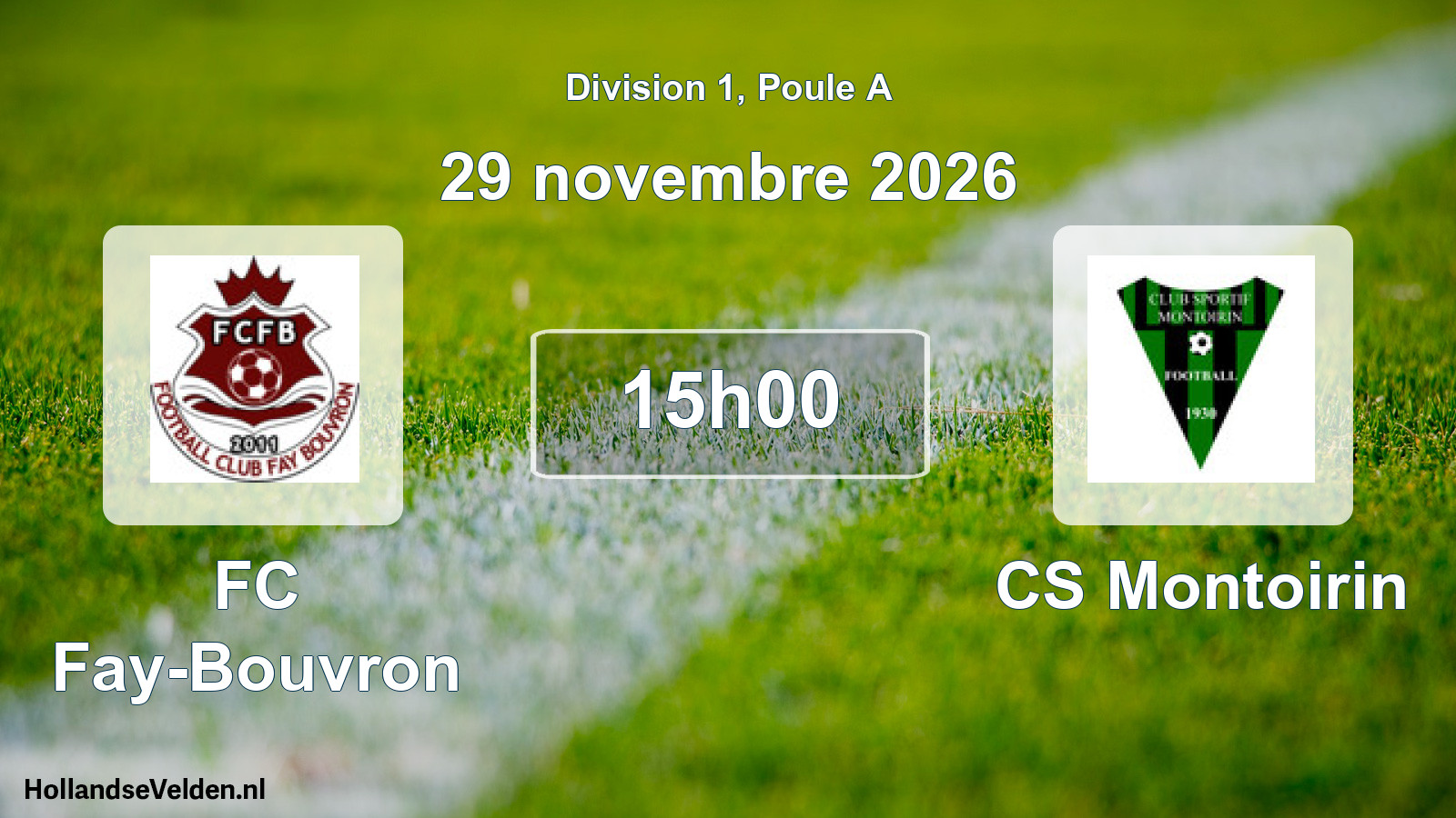 Scheduled Match: FC Fay-Bouvron - CS Montoirin (29 November 2026)