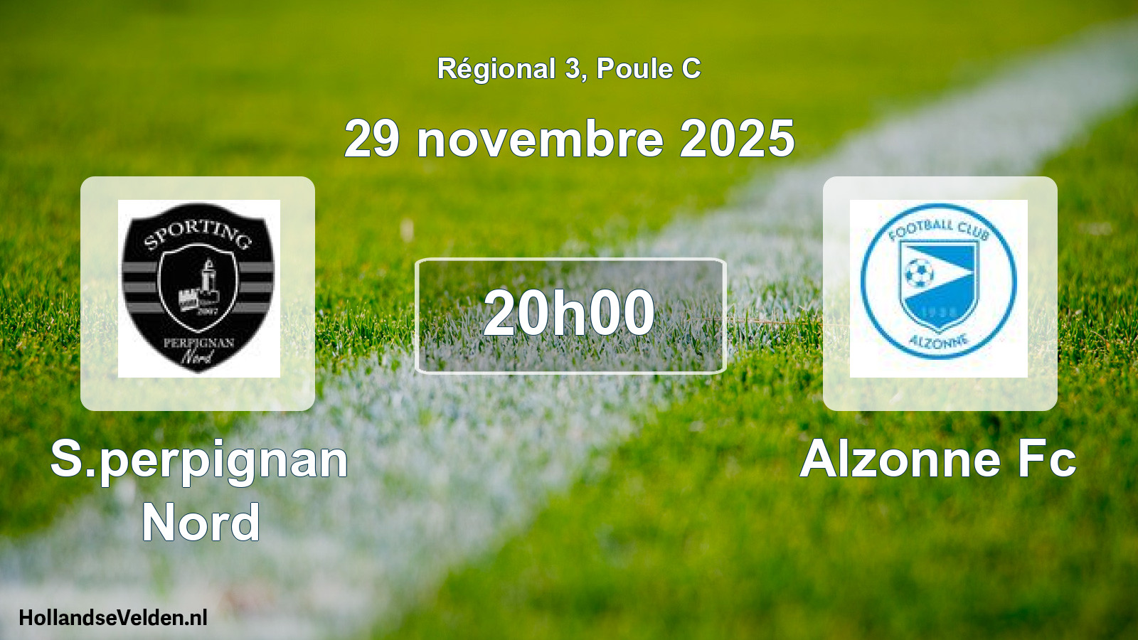 Scheduled Match: S.perpignan Nord - Alzonne Fc (29 November 2025)