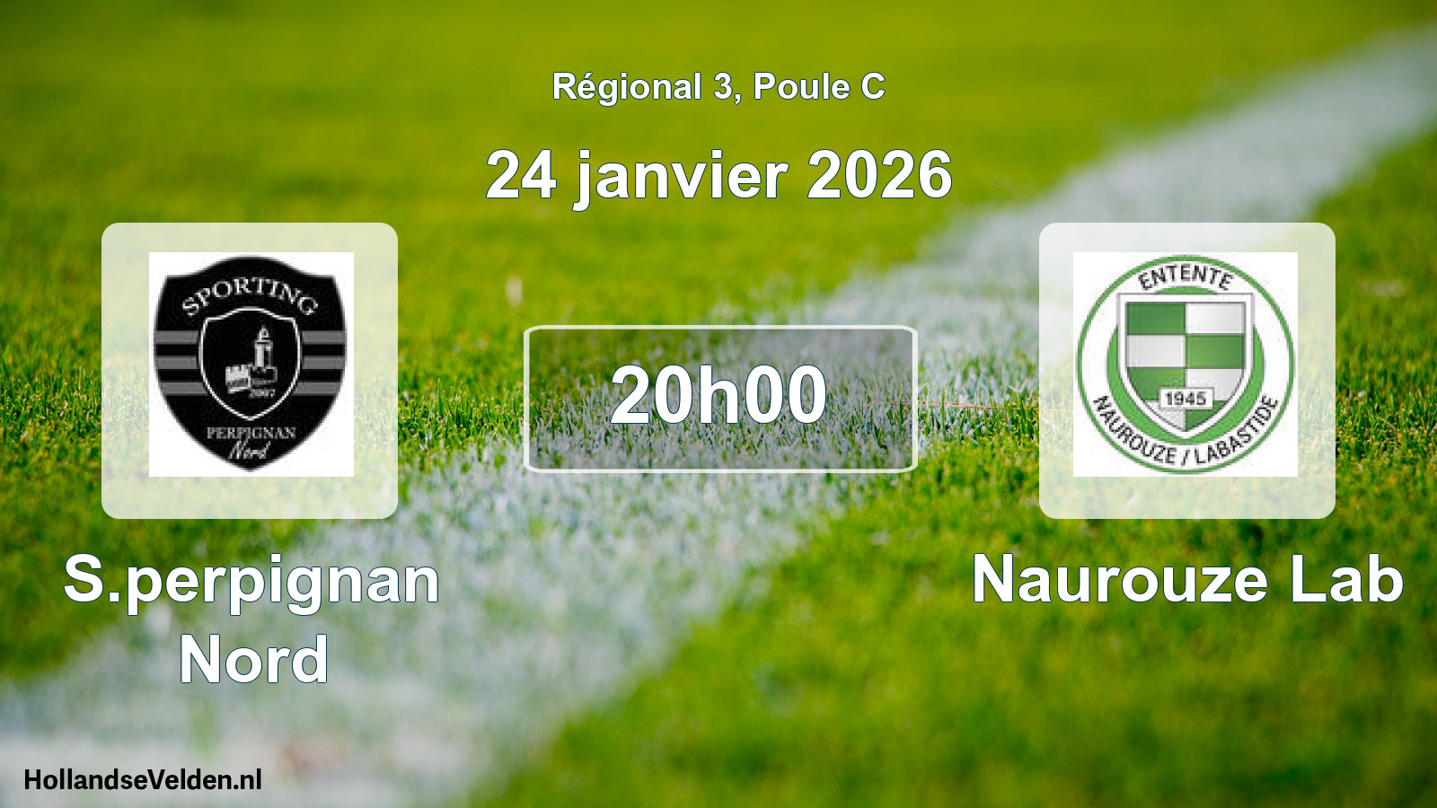 Geplande wedstrijd: S.perpignan Nord - Naurouze Lab (24 janvier 2026)