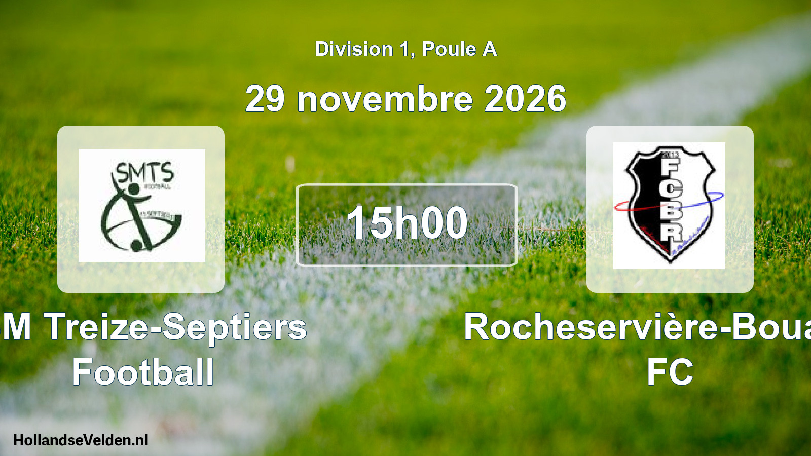 Scheduled Match: SM Treize-Septiers Football - Rocheservière-Bouaine FC (29 November 2026)