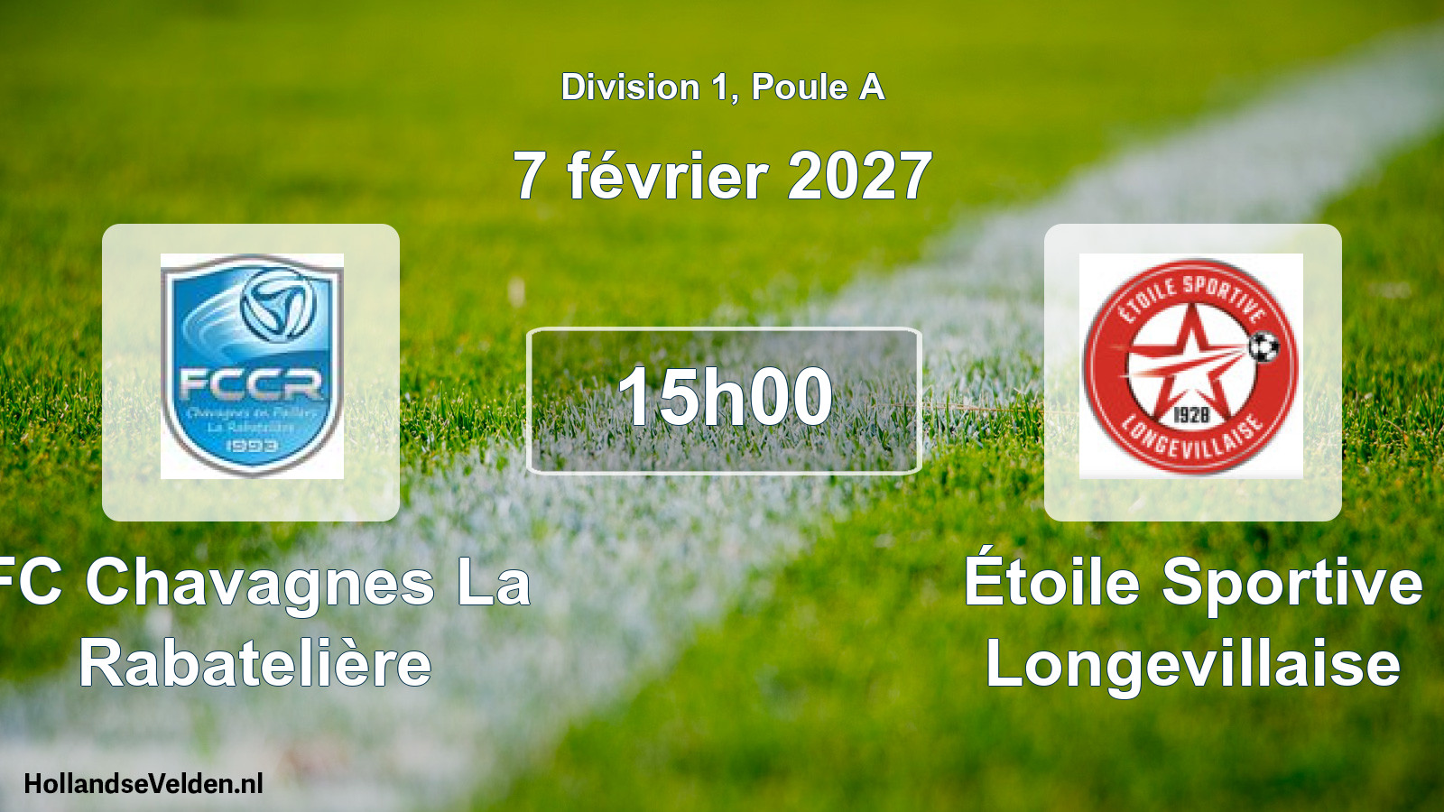 Match programmé: FC Chavagnes La Rabatelière - Étoile Sportive Longevillaise (7 février 2027)