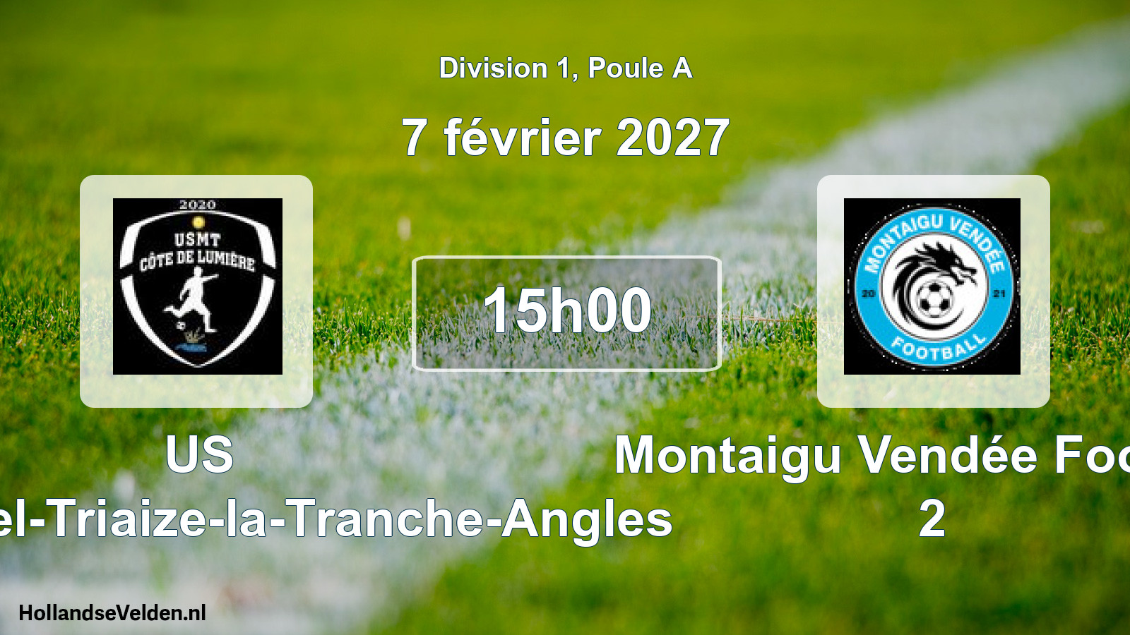 Scheduled Match: US Saint-Michel-Triaize-la-Tranche-Angles - Montaigu Vendée Football 2 (7 February 2027)