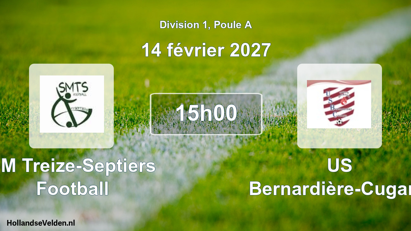 Scheduled Match: SM Treize-Septiers Football - US Bernardière-Cugand (14 February 2027)