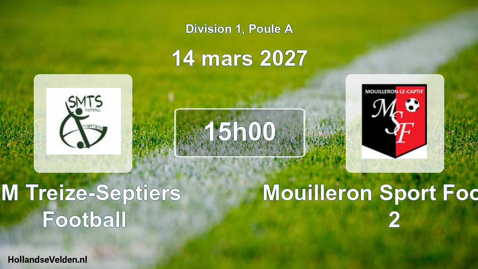 Scheduled Match: SM Treize-Septiers Football - Mouilleron Sport Football 2 (14 March 2027)