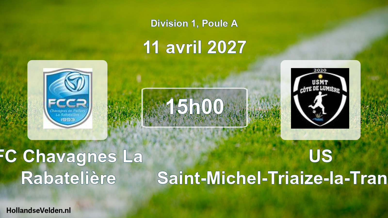 Scheduled Match: FC Chavagnes La Rabatelière - US Saint-Michel-Triaize-la-Tranche-Angles (11 April 2027)