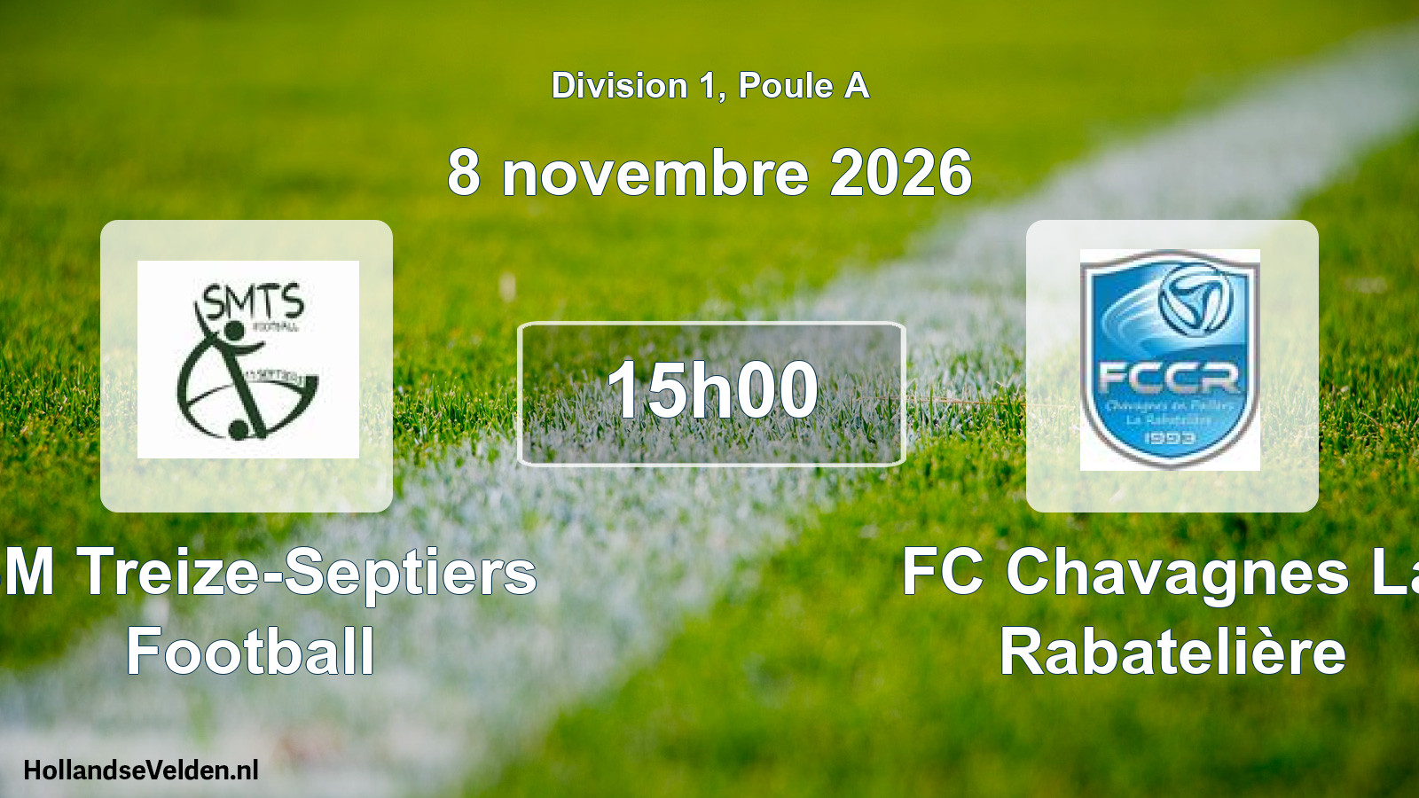 Scheduled Match: SM Treize-Septiers Football - FC Chavagnes La Rabatelière (8 November 2026)
