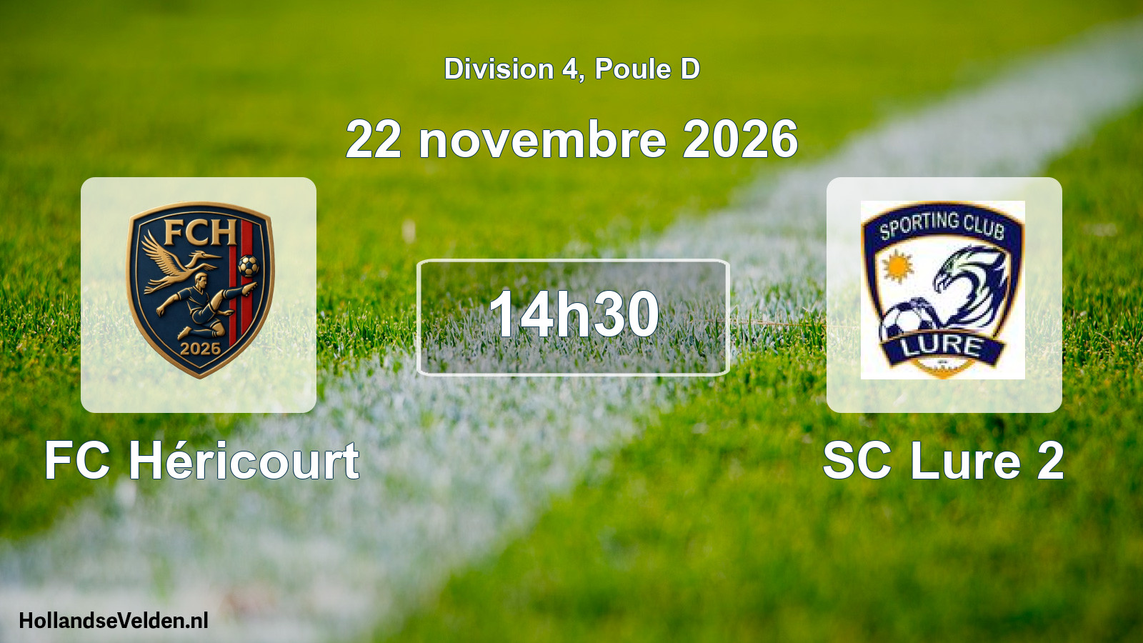 Scheduled Match: FC Héricourt - SC Lure 2 (22 November 2026)