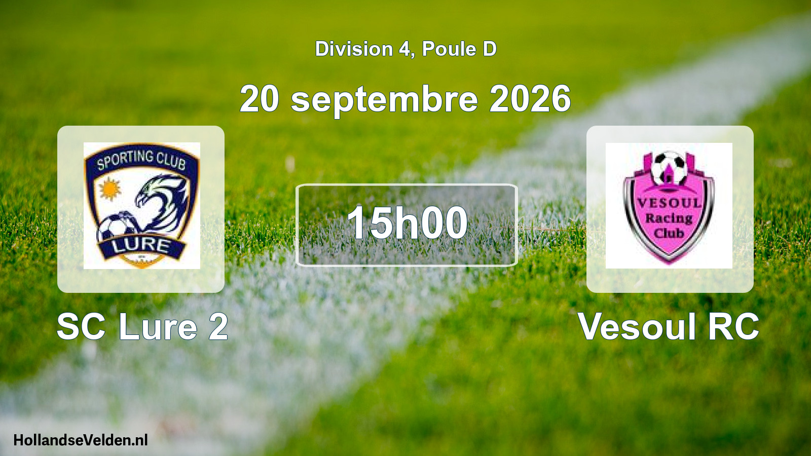 Scheduled Match: SC Lure 2 - Vesoul RC (20 September 2026)
