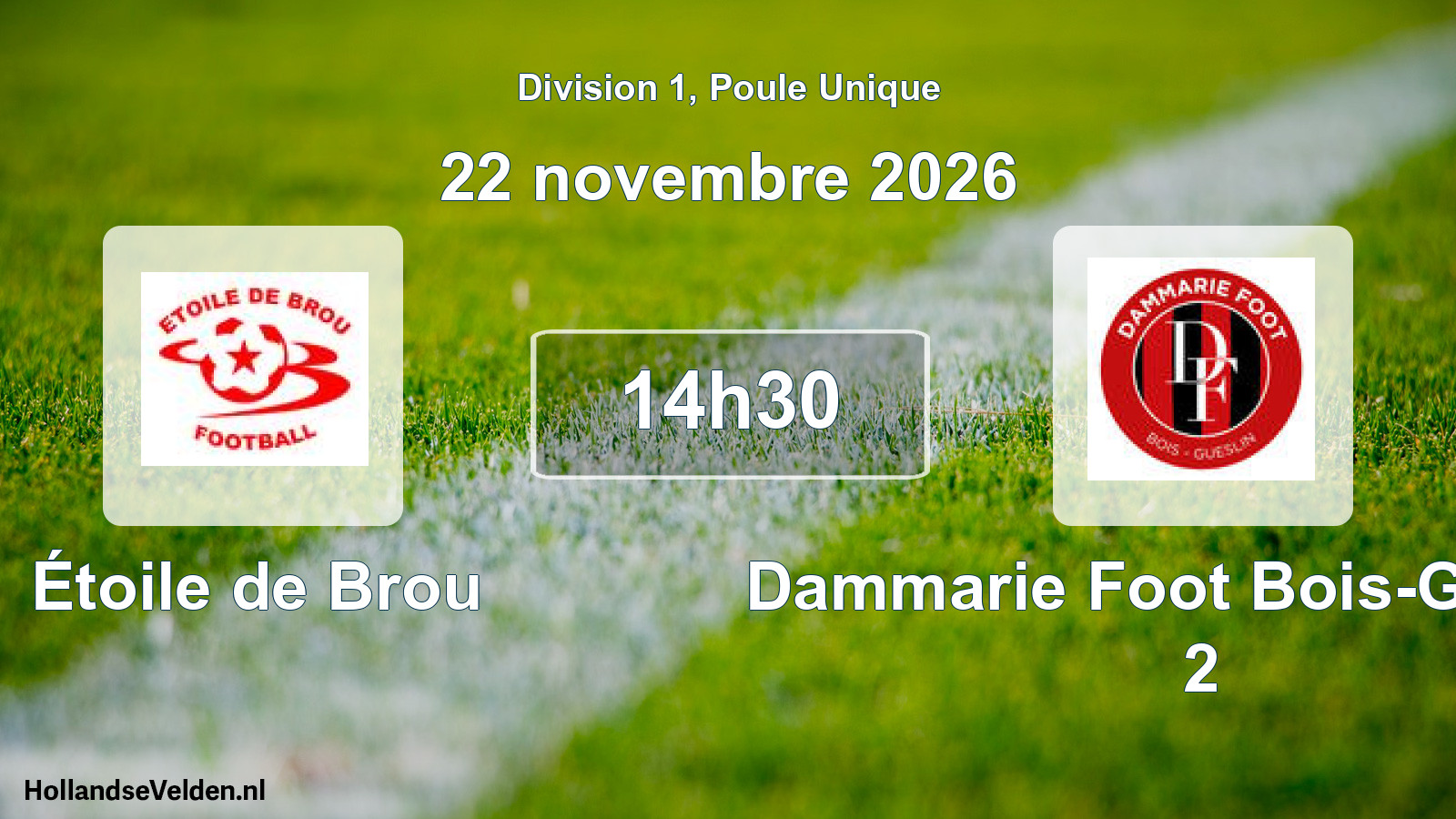 Scheduled Match: Étoile de Brou - Dammarie Foot Bois-Gueslin 2 (22 November 2026)
