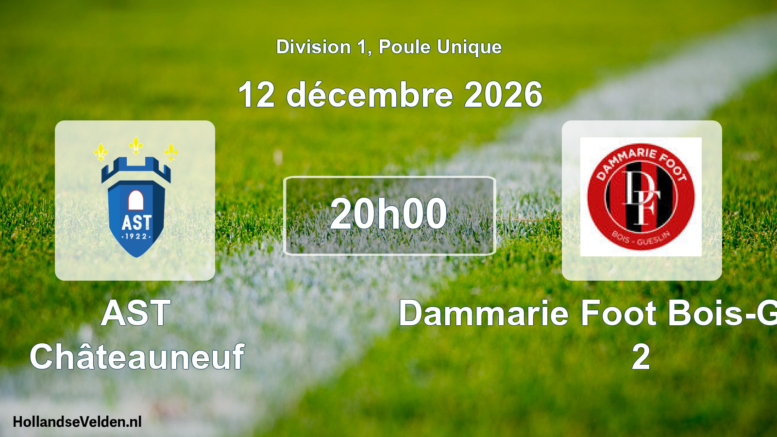 Scheduled Match: AST Châteauneuf - Dammarie Foot Bois-Gueslin 2 (12 December 2026)