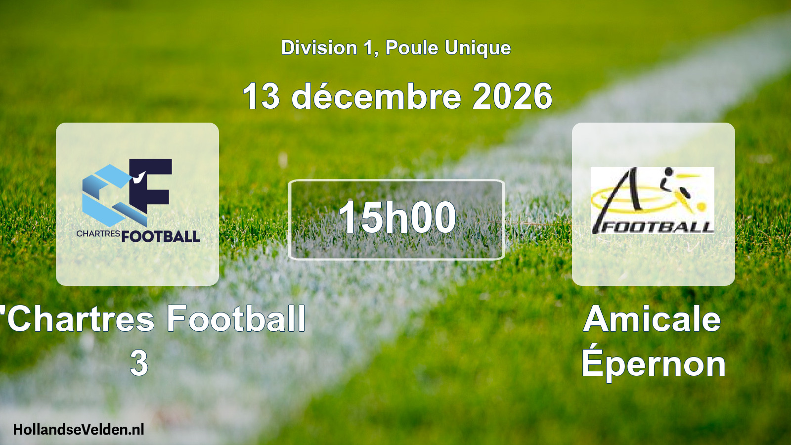 Scheduled Match: C'Chartres Football 3 - Amicale Épernon (13 December 2026)