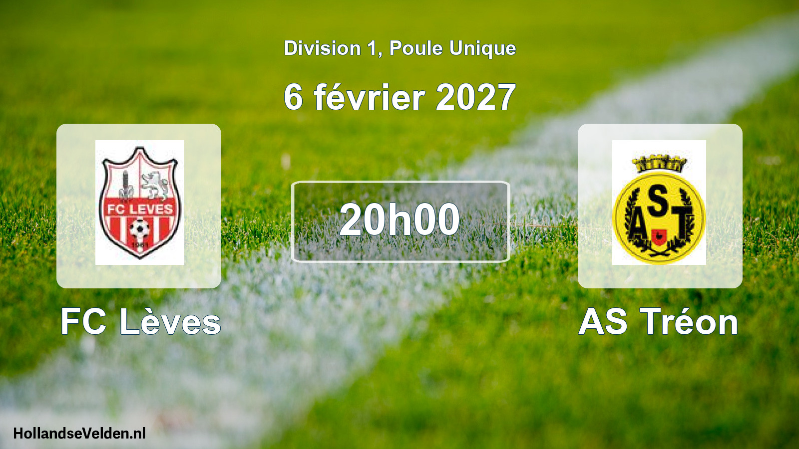 Scheduled Match: FC Lèves - AS Tréon (6 February 2027)
