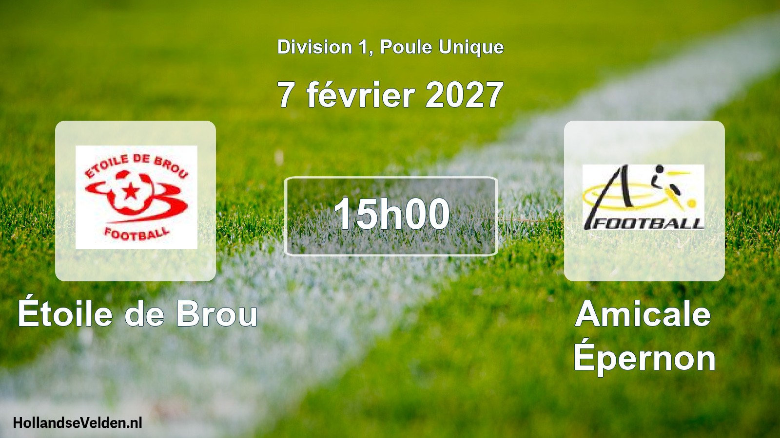Scheduled Match: Étoile de Brou - Amicale Épernon (7 February 2027)